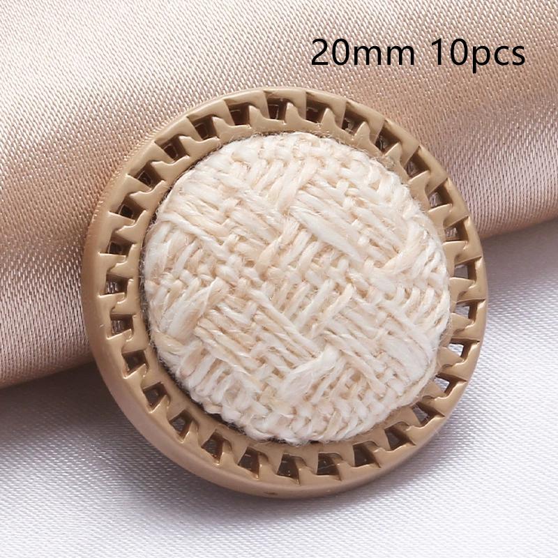 10Pcs 18/20/25Mm Flower Pearl Rhinestones Plastic Shank Buttons For Women Garment Jacket Sweater Handmade Sewing Accessories