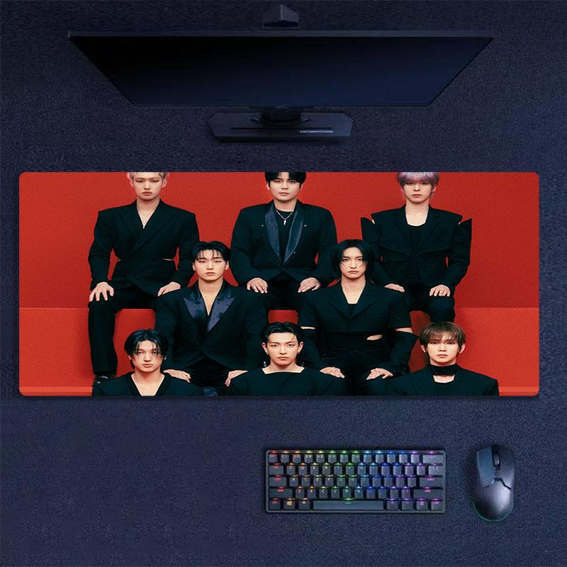 ATEEZ Poster Mouse Pad, Large Gaming Desk Mat, Non-slip XXL Mousepad for Laptop & Tablet, Mini PC Playmat with Stitched Edges