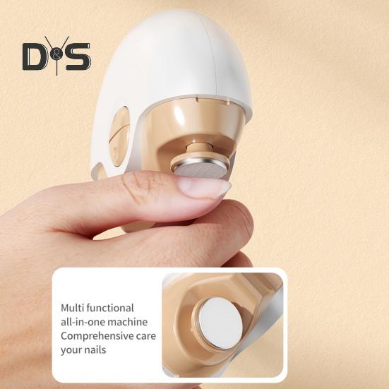 Electric Automatic Nail Clipper Low Noise Compact Portable USB Rechargeable Manicure Pedicure Cordless Electric Polishing Nail File