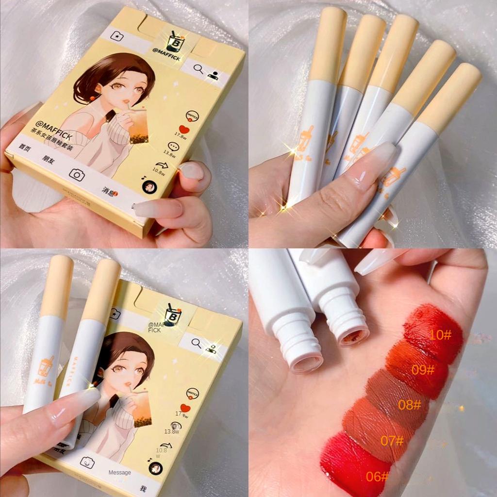 

Набор глазури для губ для девочек. Бархатная матовая помада для лица. Невыцветающая цветная антипригарная чашка. Глазурь для губ. Блеск для губ.