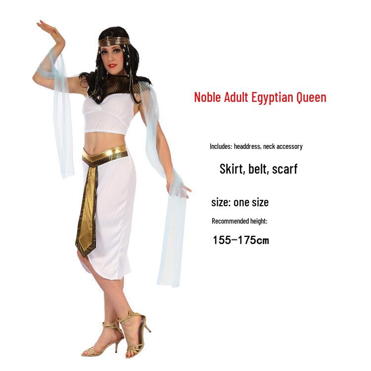 Ancient Egyptian Pharaoh & Queen Costume for Adults: Male & Female Nile River Attire for Halloween