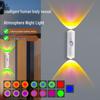 Rechargeable Dual-Head Cat Eye Wall Light with Smart Motion Sensor for Bedroom, Wardrobe, Wine Cabinet, and Entrance