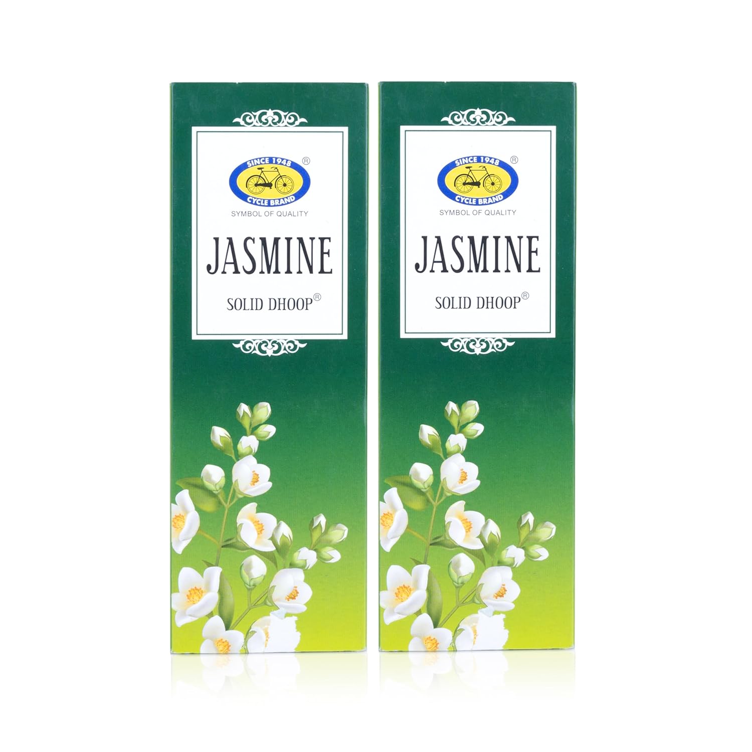 

Cycle Pure Jasmine Fragrance Bambooless Solid Dhoop Sticks with Free Holder for Puja Pack of 2 Handcrafted Eco Friendly Incense 50 Sticks per pack