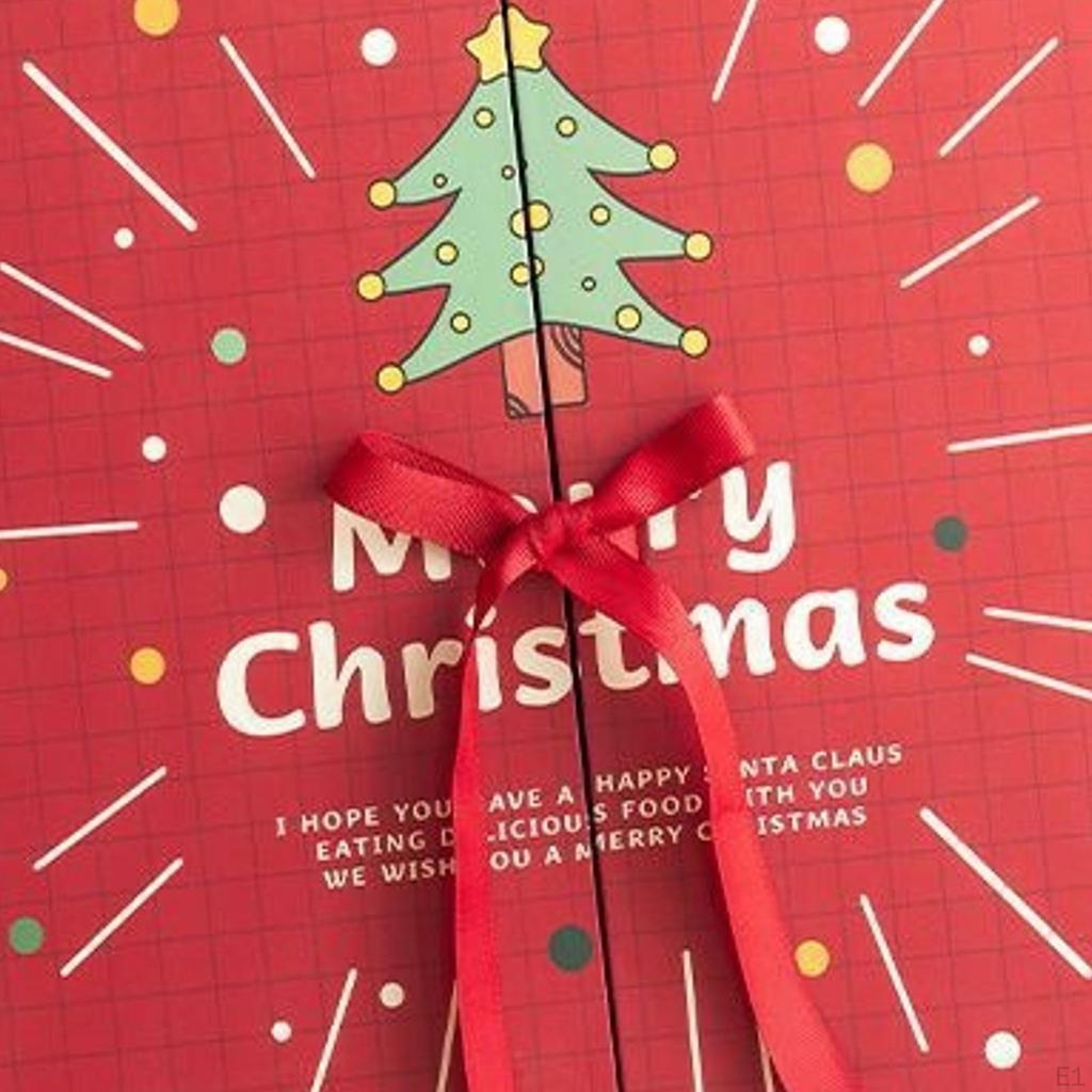Empty Christmas Advent Calendar Boxes Refillable for Xmas Decoration Festive