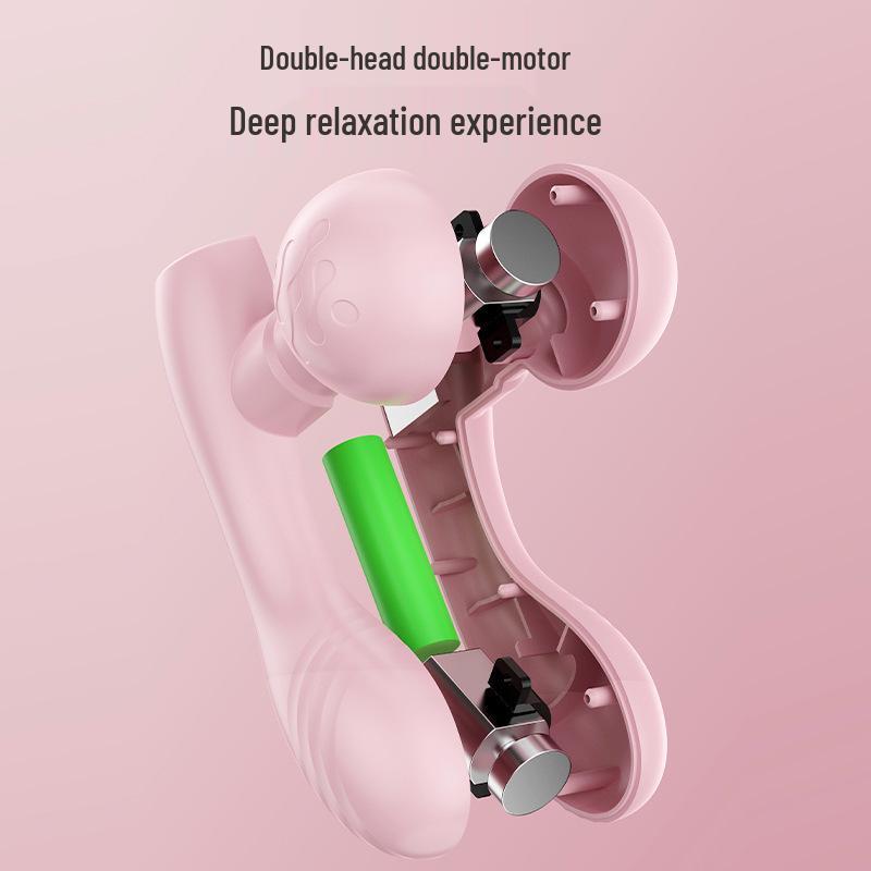 New Model Women's Dual-Head Silent Waist & Back Massager