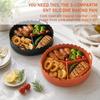 Non-stick Silicone Air Fryer Liners Food-grade Divided Airfryer Basket 3 Grids Oven Tray  Kitchen