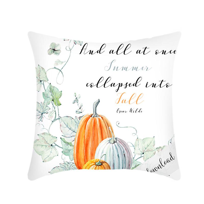 Feiertag Thanksgiving Kissenbezug Plüsch Bedruckt Sofa Wohnzimmer Bett Büro Kissenbezug Enthält keinen Kissenkern