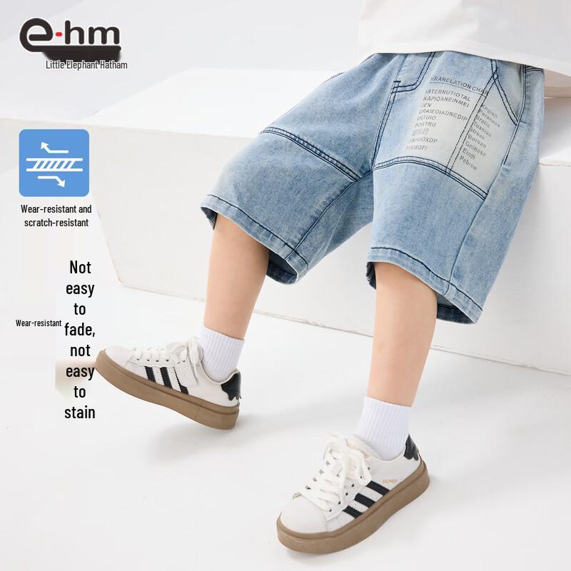 Boys  Summer Denim Knee-Length Shorts 160