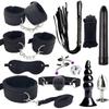 Adult Bed Game Set Safe Womens Mens Comfortable Bondage Romance BDSM Sex Cosplay Toy Kit Vibrator Blindfold Flogger Whip