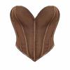 Cute Heart Tube Top Corset Breathable Mesh Off-the-shoulder Shapewear Can Be Worn Outside Sexy Vest Top Bone Coat