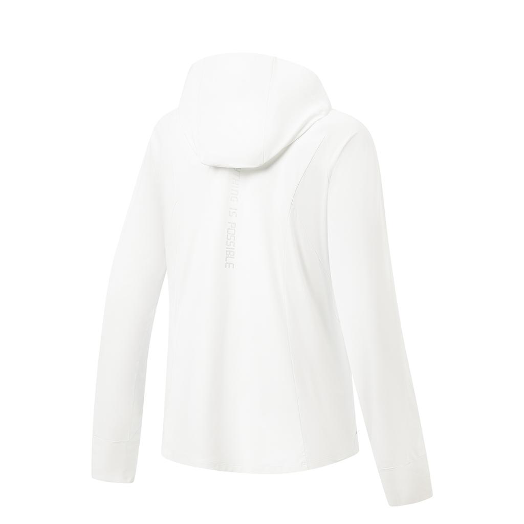 Li Ning Fitness Serie Kapuzenpullover Logo Stickerei Reißverschluss Fitness Windjacke Damen Oberbekleidung AFDW462-2