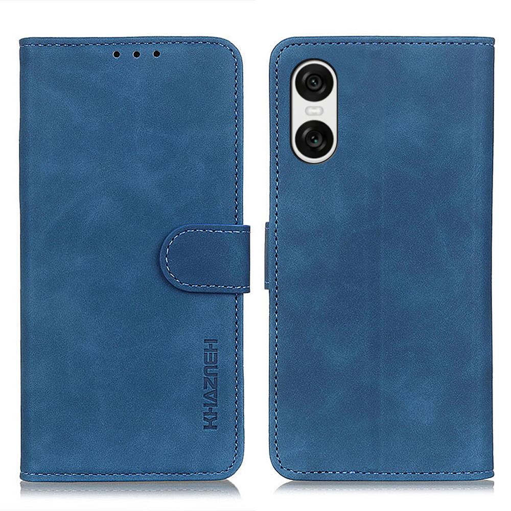KHAZNEH For Sony Xperia 10 VI Case Retro Leather Stand Folio Phone Cover