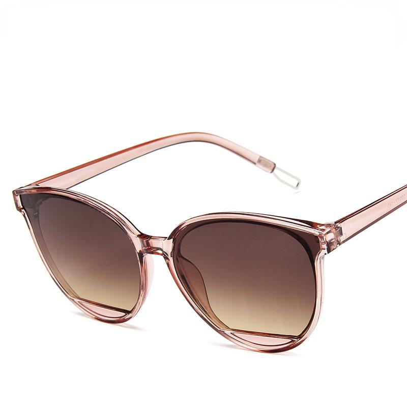Classic Retro Cat Eye Sunglasses Gradient Mirror Uv400 Protection Luxury Vintage Fashion Female Sun Glasses Outdoor