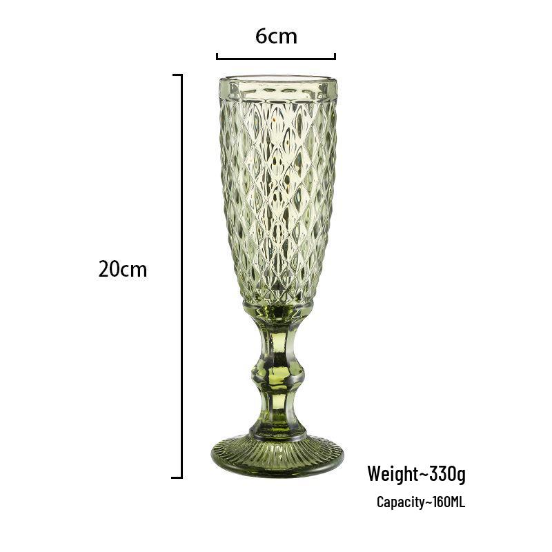 Red Wine High-Stemmed Glass - Simple Wedding and Celebration Accessory, Ideal for Cocktails, Juice, and Wines