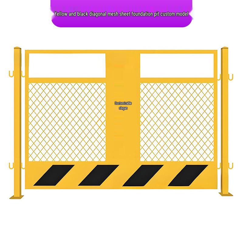 Portable Construction Site Pit Protection and Warning Fence
