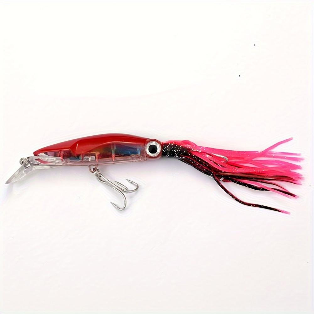 FTK 1pc Realistic Octopus Hard Bait Squid Artificial Plastic Bait, Sea Charm Fishing Tackle