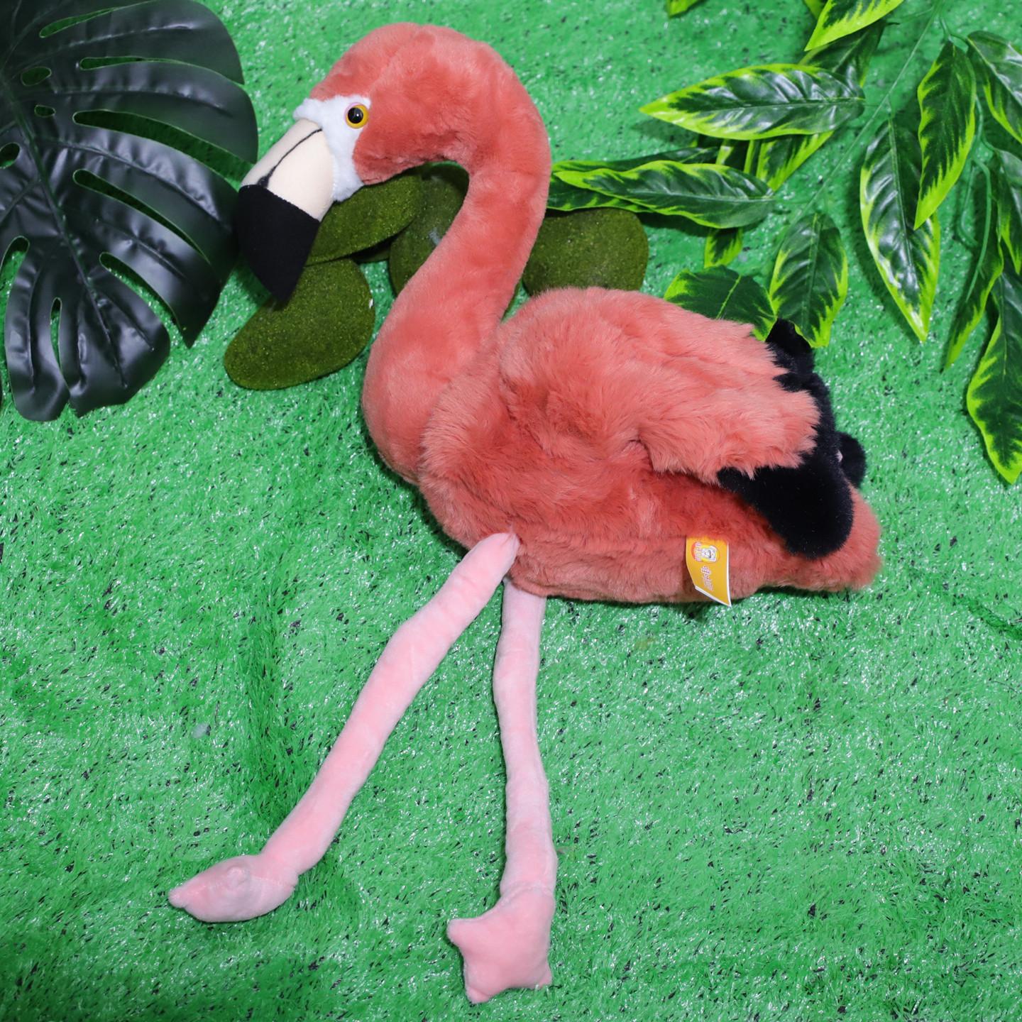 Realistische Flamingo-Stofftiere Weiche Kuscheltier-Zoo-Vogelpuppen Verschiedene Größen Geburtstagsgeschenk Heimdekoration Party Schreibtisch-Ornament 47cm