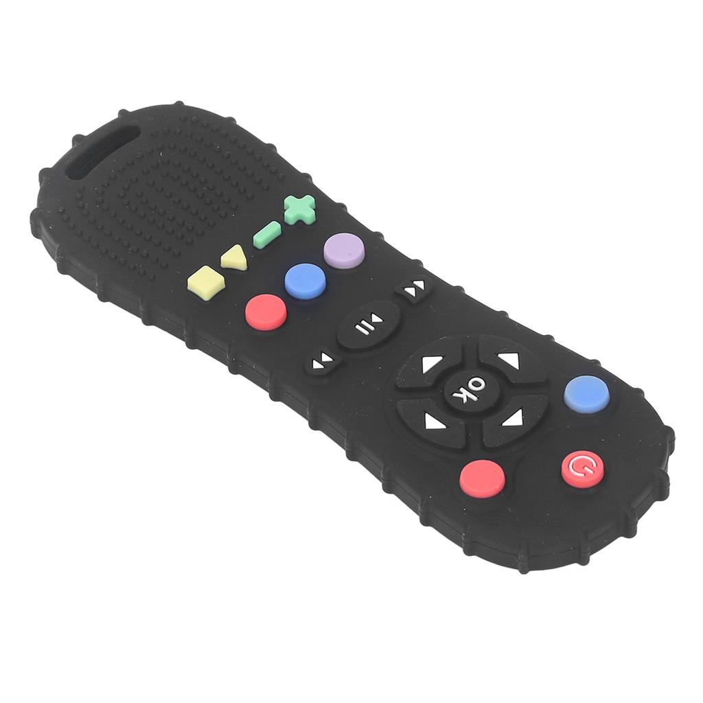 Baby Control Kousátko Měkký Silikon Tvar Ovladače TV Kousátko pro Miminka Batolata Černé