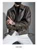 2025 Men's Trendy Loose Casual Motorcycle Leather Jacket - Cool Scruffy Autumn/Winter Coat