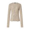 MO&Co. Cotton-Linen Blend Tie-Up Knit Cardigan