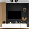 Black Wall Clock for the Living Room Lamele 30 Cm