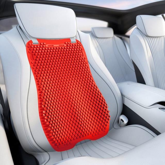 Cool Breathable Silicone Car Seat Cover Cushion Lumbar Back Support Massage Universal Summer Silica Gel Back Rest for Nissan