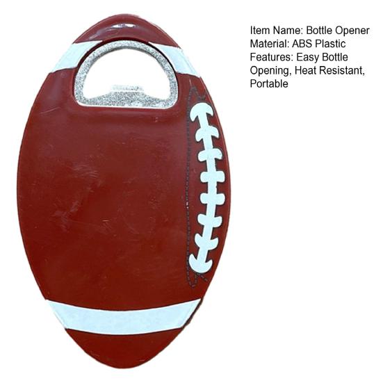 Rugby Øloplukker, Plastik Coaster Kapselåbner, Varmeisolerende Måtte med Metalåbner, Gave til Sportsfans