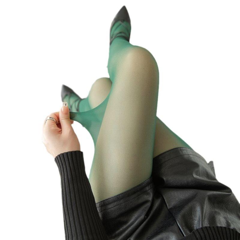 Kern gesponnene Seide Ultra-dünne Strumpfhose: Frühlings- & Herbsthaut-Transparent, Bunte Süßigkeitenfarben, Sexy Unterziehsocken