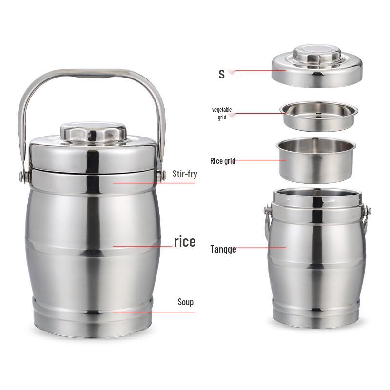 Lijia 3-Layer Insulated Stainless Steel Food Carrier