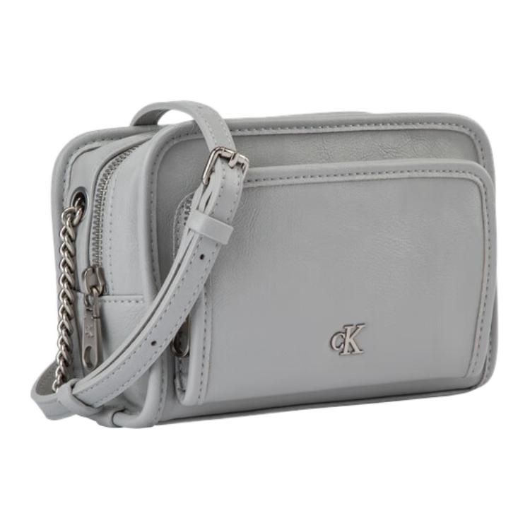 New CALVIN KLEIN SS25 Synthetic Material Crossbody Bag Shoulder Bag Medium Size Women's Pearl Gray 4K0005G-PDE