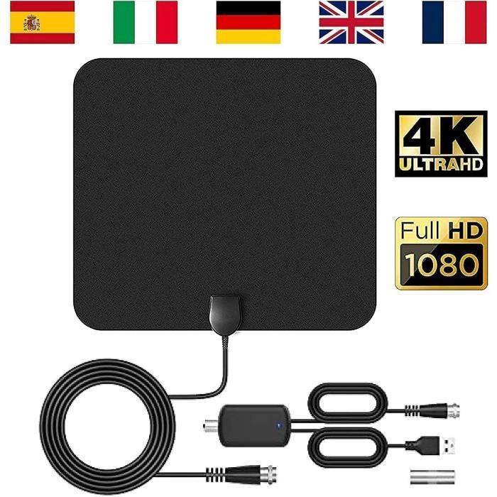 Antenna TV Interna Potente - AUDBURN - 120KM - Canali HD gratuiti a vita