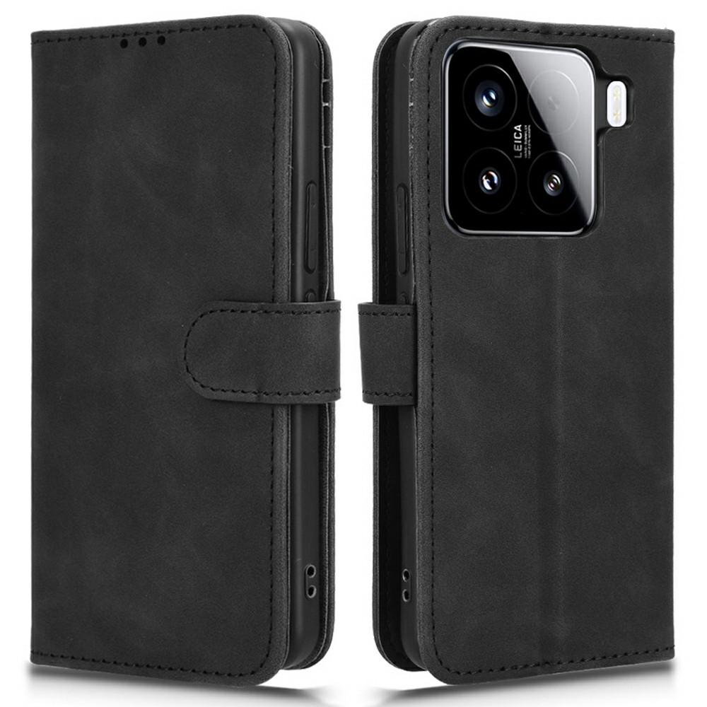 For Xiaomi 15 Pro Leather Case Skin-Feel Anti-Drop Wallet Flip Phone Cover