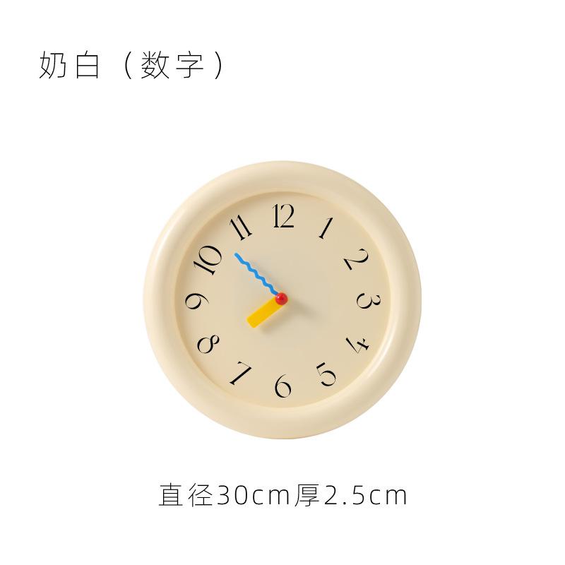 Clock Pendulum Desktop Ins Cream Style Bubble Clock Home Soft Decoration Desktop Silent Wall Clock