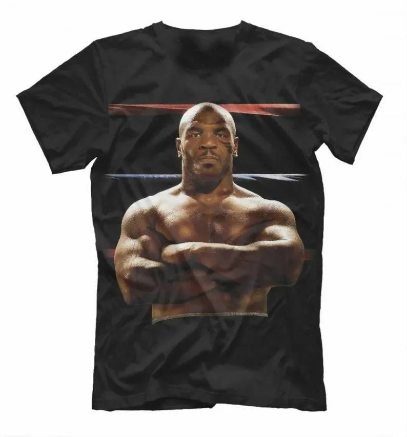 Mike Tyson TShirt Iron Boxing Box Fight Tee Mens Summer Cotton ONeck Short Sleeve T Shirt New Size S3XL