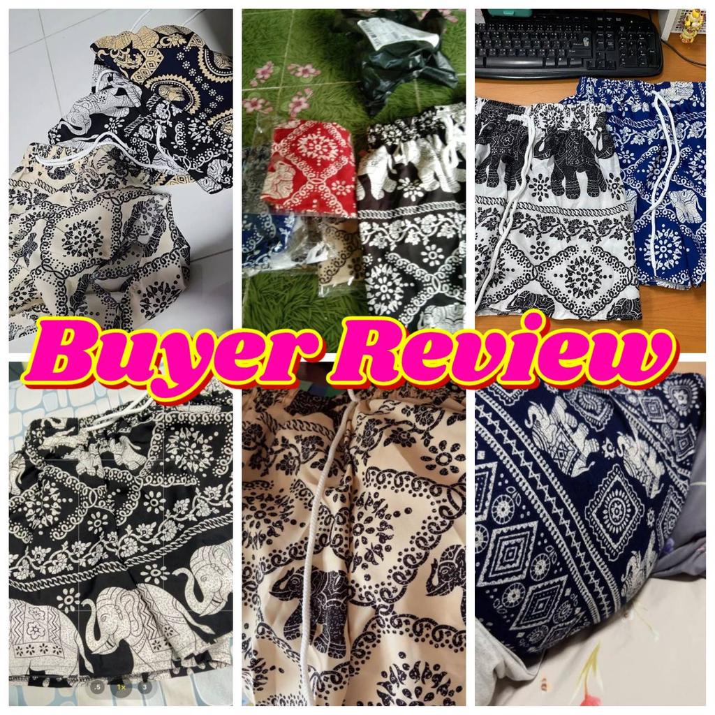 Lange Elefantenhose Verstellbarer elastischer hoher Bund Riemen Weites Bein Unisex Mann Frau Druck Thailand Lässig Streetwear Böhmisch Retro Vintage Boho