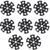 8Pcs Rubber Trekking Pole Replacement Accessory Black Walking Stick Tips  Hiking