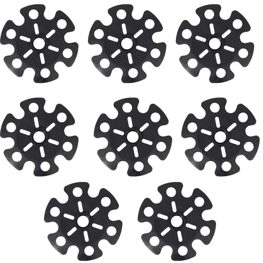 8Pcs Rubber Trekking Pole Replacement Accessory Black Walking Hiking Stick Accessory Hiking