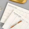 Simple Little Fresh Can Tear Month Plan This Work Week Schedule Notepad Student Office Learning Memo