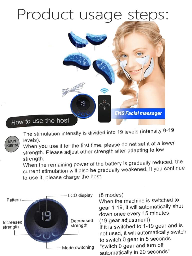 2026 New Eye Massage EMS Face Lifting Massage Microcurrent Face For Face Anti Wrinkle Skin Tighten Beauty Massage Rechargeable