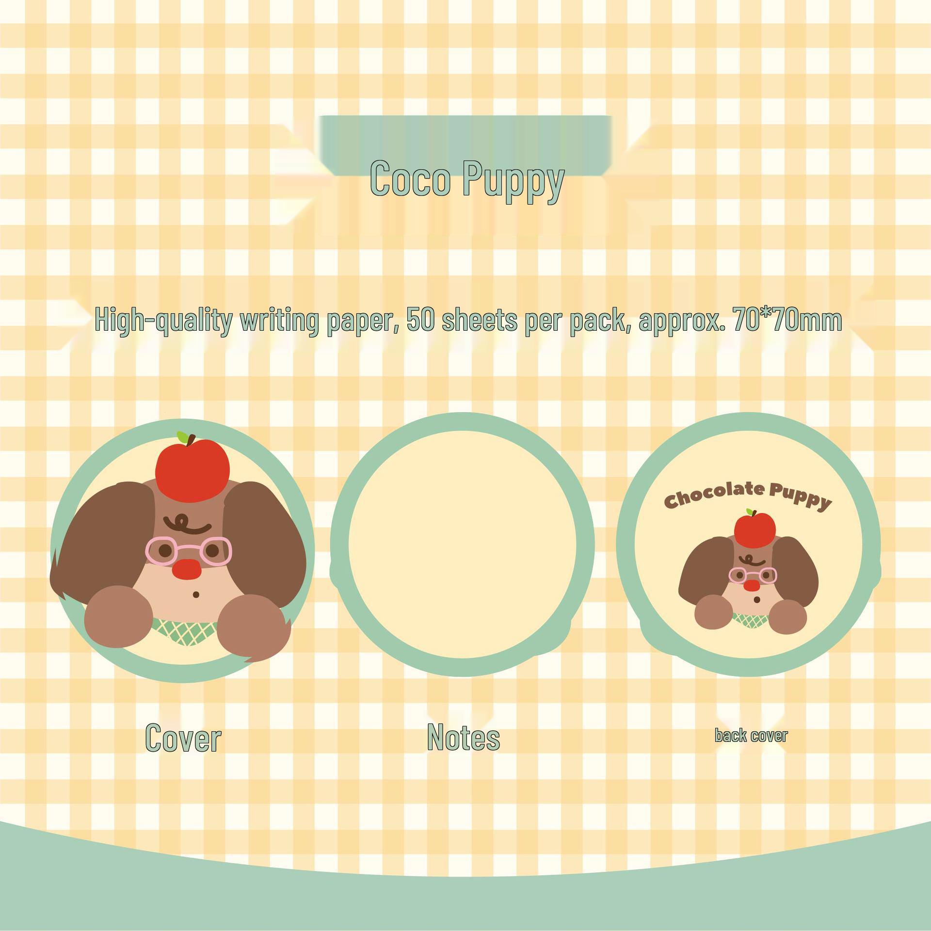 Cute Pet Party Sticky Note Set - Adorable Animal Illustrations for Students and Journaling