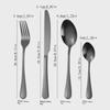24-Piece Titanium-Plated Stainless Steel Cutlery Set: Knife, Fork, Spoon In Flip-Top Box