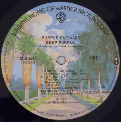LP-Schallplatte DEEP PURPLE Purple Passages 2LS2644 WARNER BROS US Rock Gebraucht