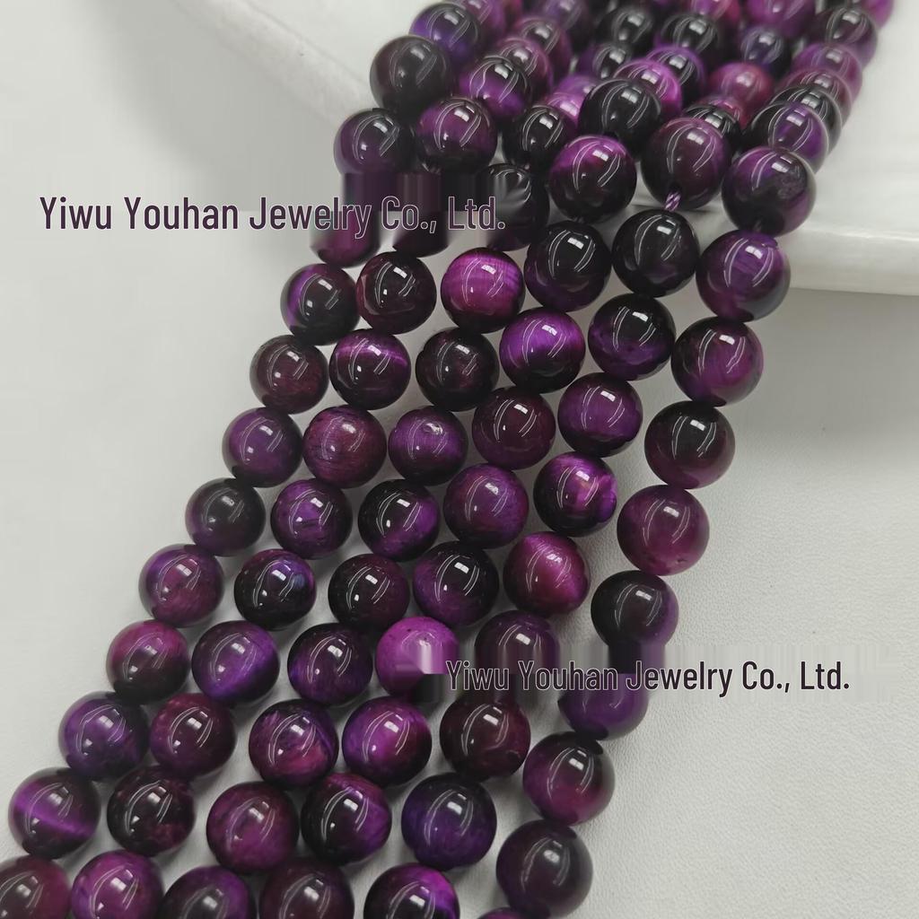 Handmade Natural Colorful Tiger Eye Stone Beaded Jewelry Accessories