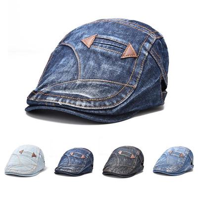 Gewassen cowboyhoed dubbele pijl baret heren- en damesmode zonnehoed retro hoed