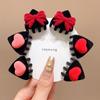Bow Cat Ear Hairpin Flocking Velvet Hair Clip Creative Children's Hair Clip  Baby