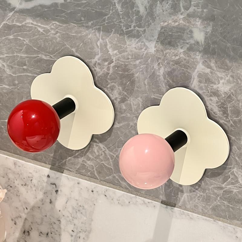 Ισχυροί Αυτοκόλλητοι Άγκιστροι Μπάνιου Χωρίς Τρύπημα, Δημιουργική Αποθήκευση Τοίχου για Σπίτι, Κουζίνα και Μπάνιο, Άγκιστροι Χρήσης