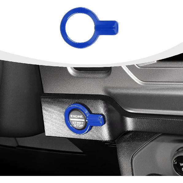 for Bronco Push Start Button Cover, Engine Start Stop Button Trim Compatible with - Ford Bronco Interior Accessories, Pink