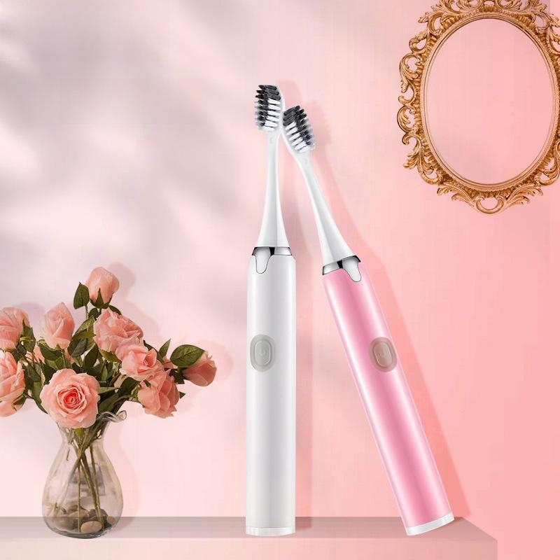 Shining Star Waterproof Soft-Bristled Electric Toothbrush for Couples, 3 Colors Available