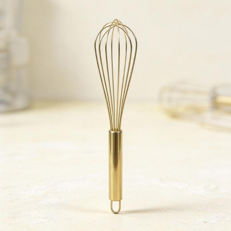 Premium Handheld Eggs Beater Whisk Steel Wire Whip For Kitchen Baking Needs Features Dishwasher Safe Construction