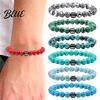 Modisches Edelstein Armband mit Perlen für Herren Damen Retro Natürlich
